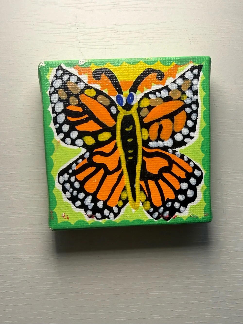 Handmade Folk Art Colorful Boho Animal Magnet- choose 1